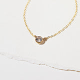 CZ Solitaire Necklace