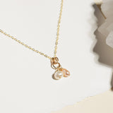 Duet Pearl Charm Necklace