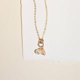 Duet Pearl Charm Necklace