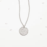 Textured Disc Necklace