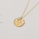 Textured Disc Necklace