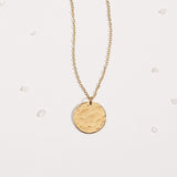 Textured Disc Necklace