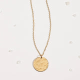 Textured Disc Necklace