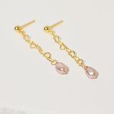 Lover Blush Pearl Drop Earrings